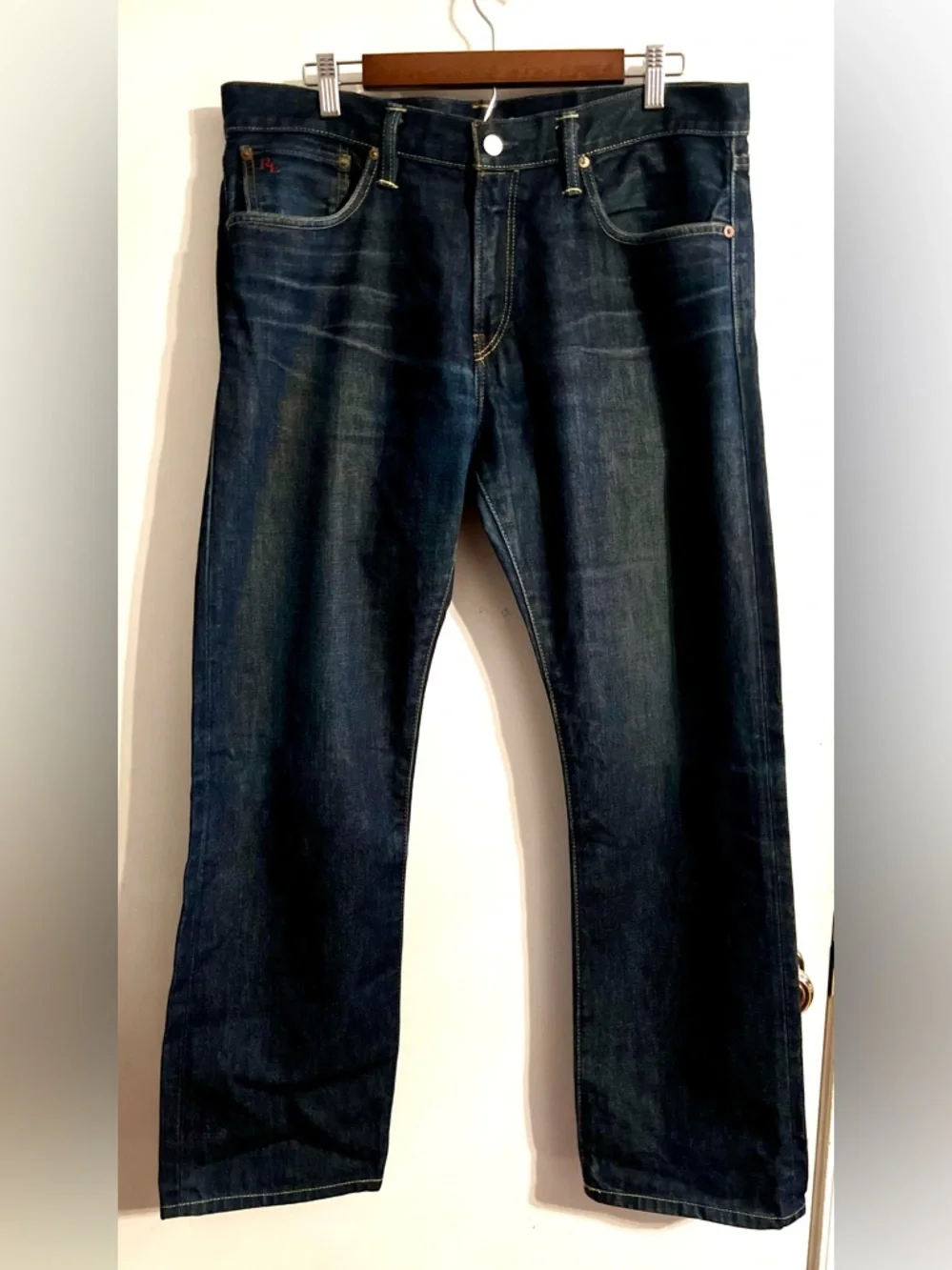 Polo Ralph Lauren Classic Fit 867 Men's Dark Indigo 100% Cotton Jeans-Size 34x30